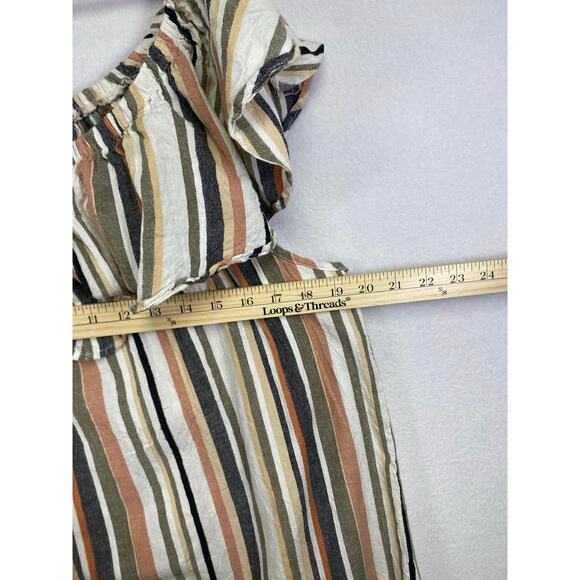 Speed Control New York Striped Off-the-Shoulder Dress 3X Cotton Blend - Picture 5 of 7